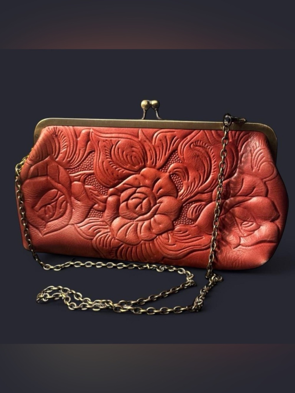 Patricia Nash Potenaz Frame Crossbody Clutch in Tooled Florence